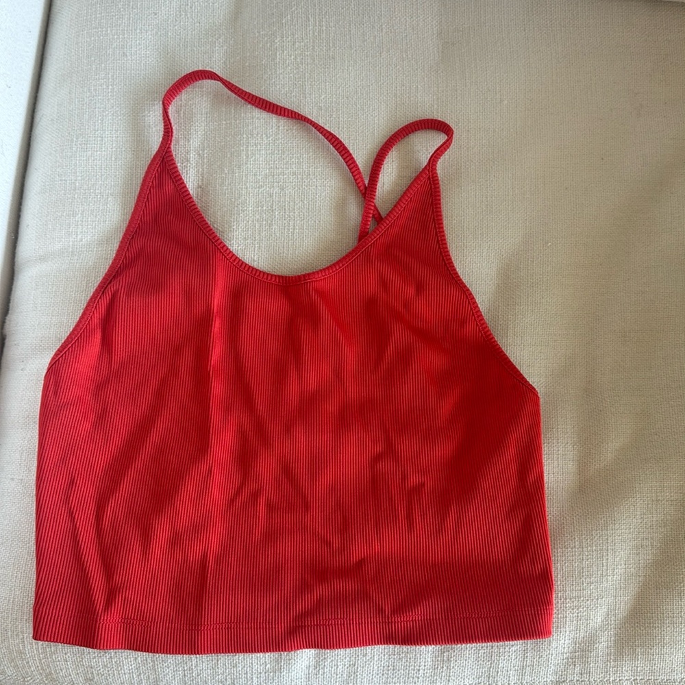 Bally red crop top